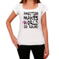 Ambition World Goes Round Womens Short Sleeve Round White T-Shirt 00083 - White / Xs - Casual