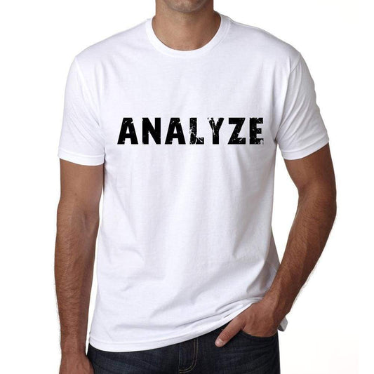 Analyze Mens T Shirt White Birthday Gift 00552 - White / Xs - Casual