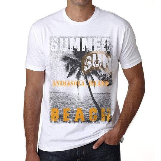 Animasola Island Mens Short Sleeve Round Neck T-Shirt - Casual