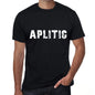 Aplitic Mens Vintage T Shirt Black Birthday Gift 00555 - Black / Xs - Casual