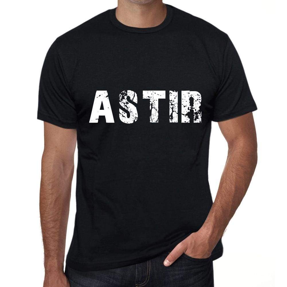 Astir Mens Retro T Shirt Black Birthday Gift 00553 - Black / Xs - Casual