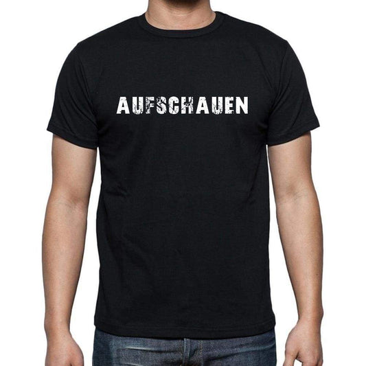 Aufschauen Mens Short Sleeve Round Neck T-Shirt - Casual