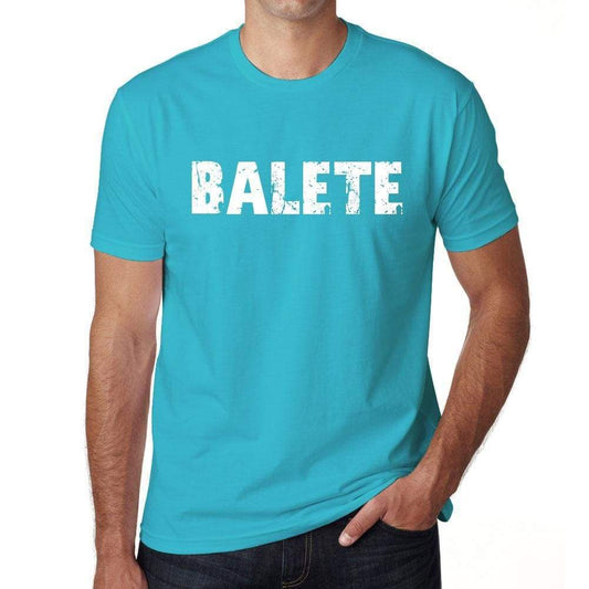 Balete Mens Short Sleeve Round Neck T-Shirt - Blue / S - Casual