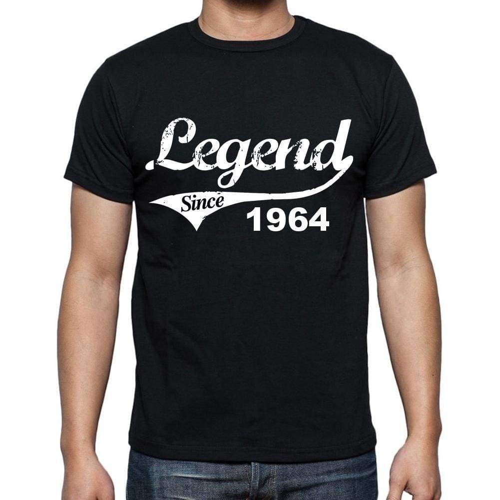 Birthday Gifts For Him 1964 T Shirts Men Vintage Black T-Shirt Rounded Neck Mens T-Shirt - T-Shirt