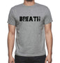 Breath Grey Mens Short Sleeve Round Neck T-Shirt 00018 - Grey / S - Casual