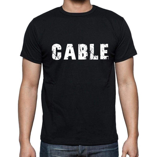 Cable Mens Short Sleeve Round Neck T-Shirt - Casual