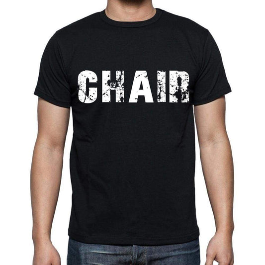 Chair Mens Short Sleeve Round Neck T-Shirt Black T-Shirt En