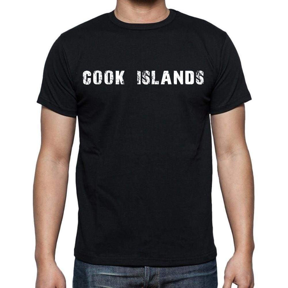 Cook Islands T-Shirt For Men Short Sleeve Round Neck Black T Shirt For Men - T-Shirt