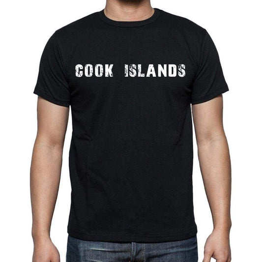Cook Islands T-Shirt For Men Short Sleeve Round Neck Black T Shirt For Men - T-Shirt