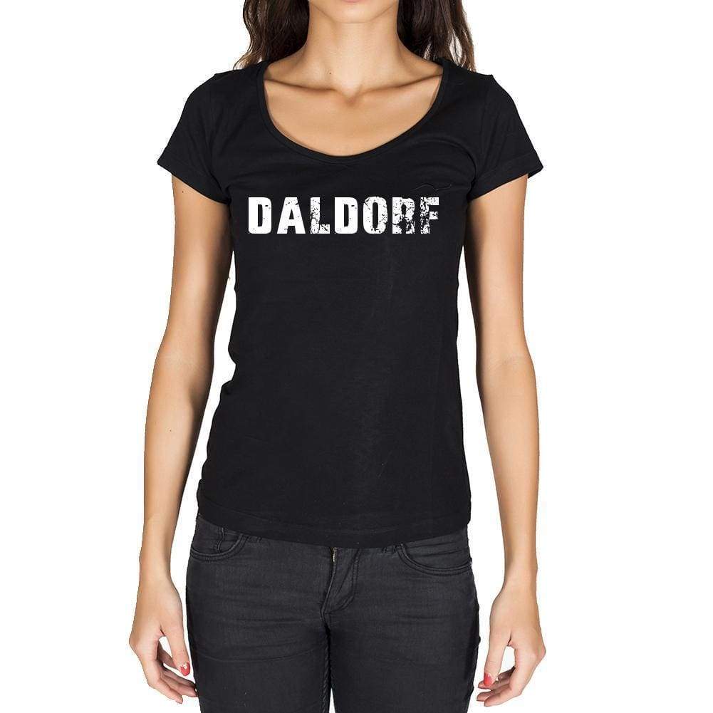 Daldorf German Cities Black Womens Short Sleeve Round Neck T-Shirt 00002 - Casual