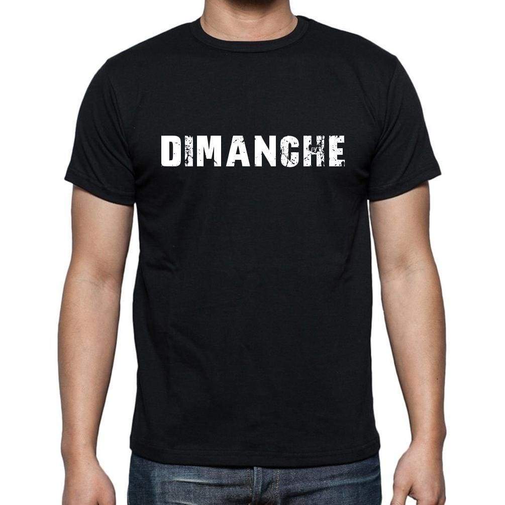 Dimanche French Dictionary Mens Short Sleeve Round Neck T-Shirt 00009 - Casual