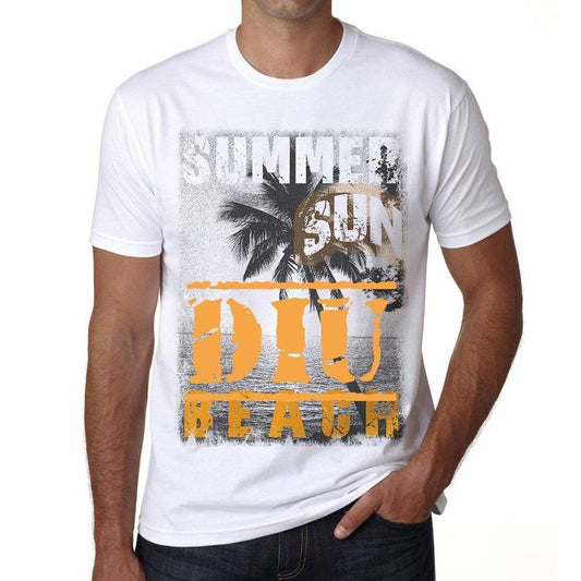 Diu Mens Short Sleeve Round Neck T-Shirt - Casual