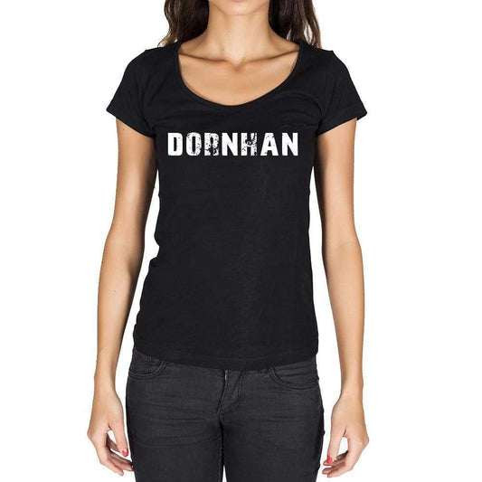 Dornhan German Cities Black Womens Short Sleeve Round Neck T-Shirt 00002 - Casual