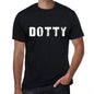 Dotty Mens Retro T Shirt Black Birthday Gift 00553 - Black / Xs - Casual