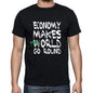 Economy World Goes Round Mens Short Sleeve Round Neck T-Shirt 00082 - Black / S - Casual