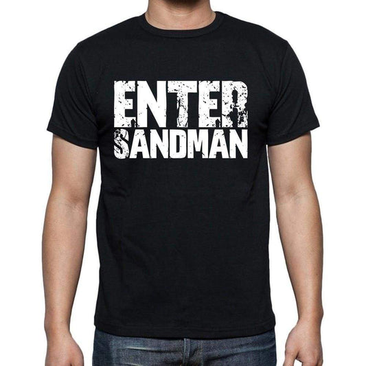 Enter Sandman Mens Short Sleeve Round Neck T-Shirt Black T-Shirt En