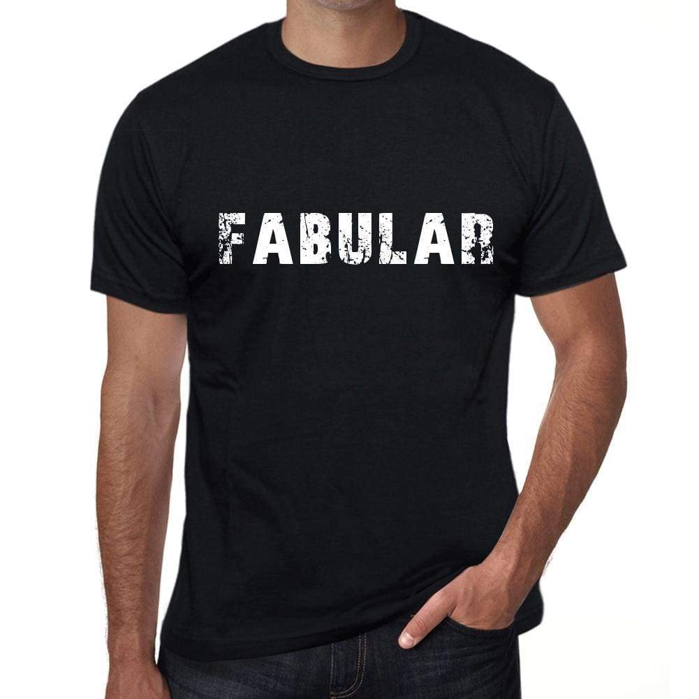 fabular Mens Vintage T shirt Black Birthday Gift 00555 - Ultrabasic