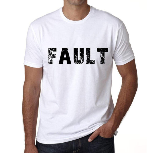 Fault Mens T Shirt White Birthday Gift 00552 - White / Xs - Casual