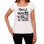 Female World Goes Round Womens Short Sleeve Round White T-Shirt 00083 - White / Xs - Casual