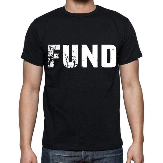 Fund Mens Short Sleeve Round Neck T-Shirt Black T-Shirt En
