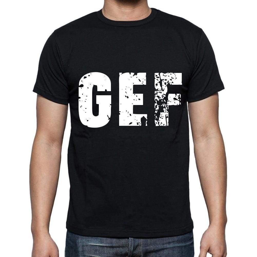 Gef Men T Shirts Short Sleeve T Shirts Men Tee Shirts For Men Cotton Black 3 Letters - Casual
