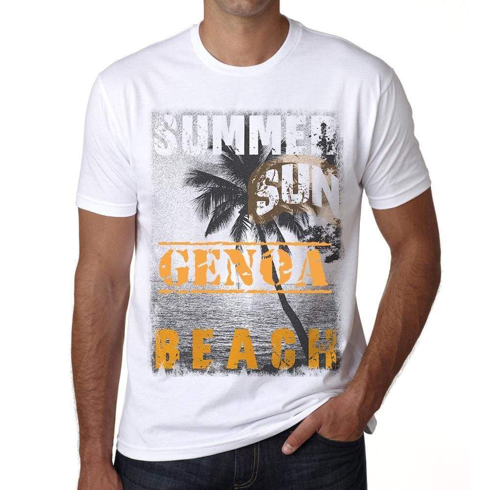 Genoa Mens Short Sleeve Round Neck T-Shirt - Casual