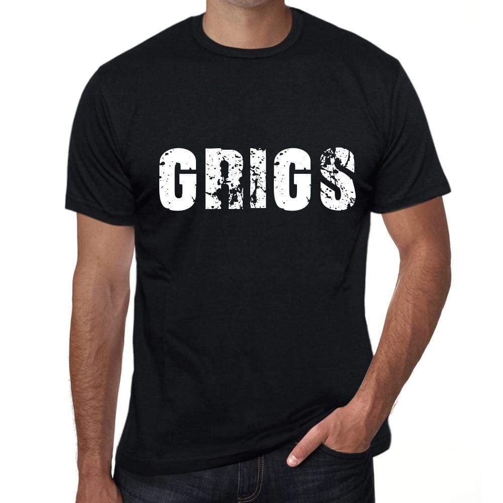 Grigs Mens Retro T Shirt Black Birthday Gift 00553 - Black / Xs - Casual