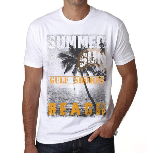 Gulf Shores Mens Short Sleeve Round Neck T-Shirt - Casual