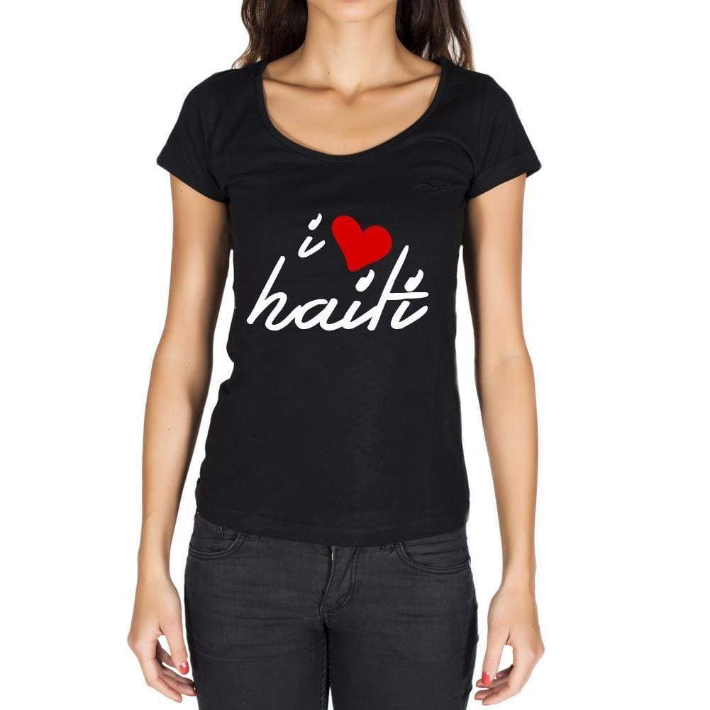 Haiti Womens Short Sleeve Round Neck T-Shirt - Casual