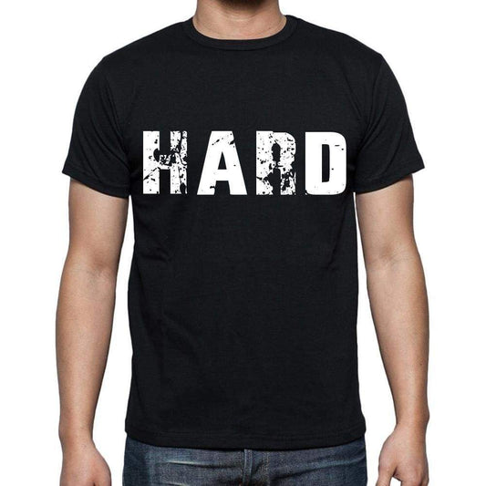 Hard Mens Short Sleeve Round Neck T-Shirt Black T-Shirt En