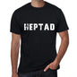 Heptad Mens Vintage T Shirt Black Birthday Gift 00554 - Black / Xs - Casual