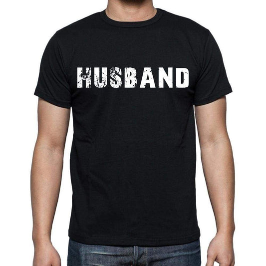 Husband Mens Short Sleeve Round Neck T-Shirt Black T-Shirt En