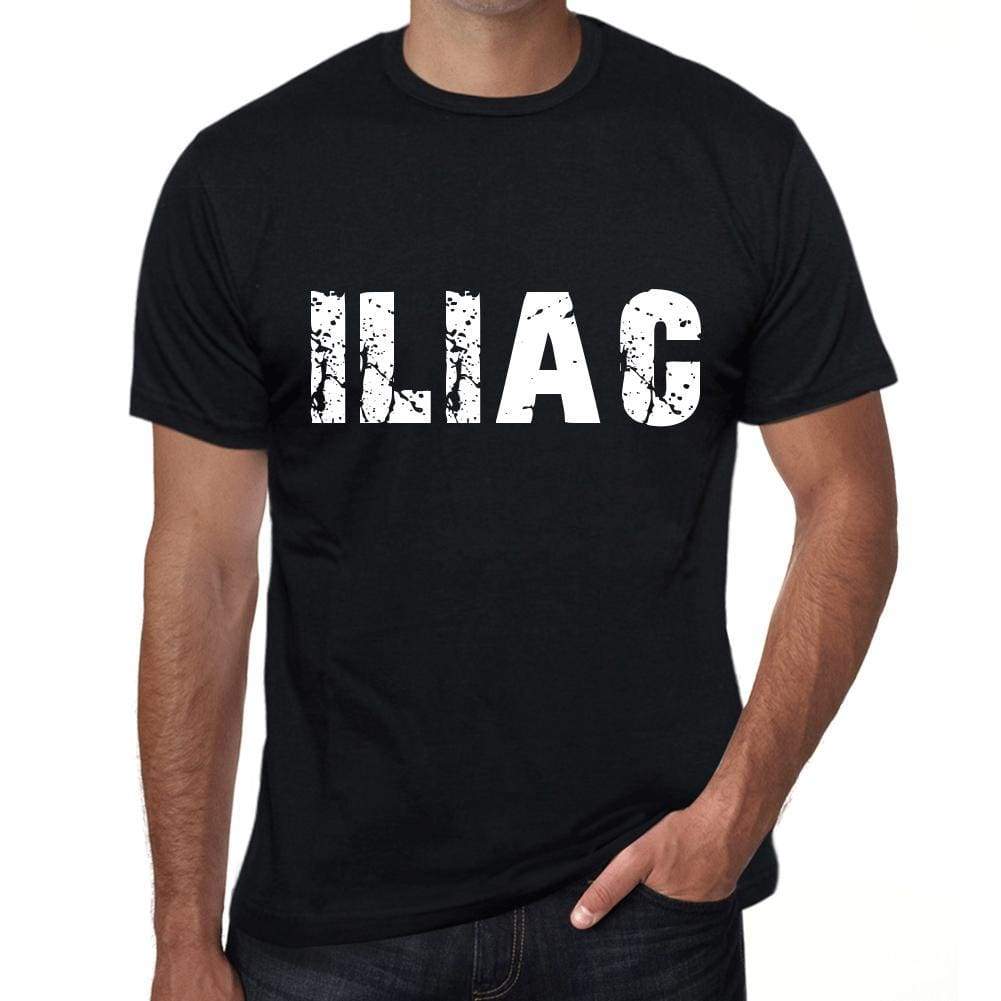 Iliac Mens Retro T Shirt Black Birthday Gift 00553 - Black / Xs - Casual