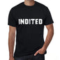 Indited Mens Vintage T Shirt Black Birthday Gift 00555 - Black / Xs - Casual