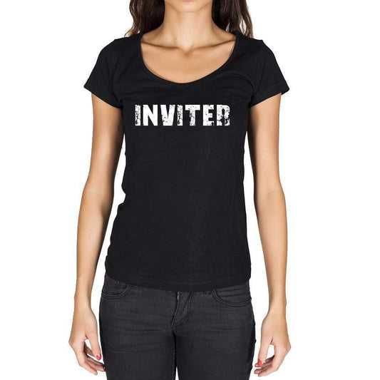 Inviter French Dictionary Womens Short Sleeve Round Neck T-Shirt 00010 - Casual