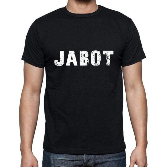 Jabot Mens Short Sleeve Round Neck T-Shirt 5 Letters Black Word 00006 - Casual