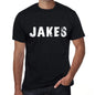 Jakes Mens Retro T Shirt Black Birthday Gift 00553 - Black / Xs - Casual