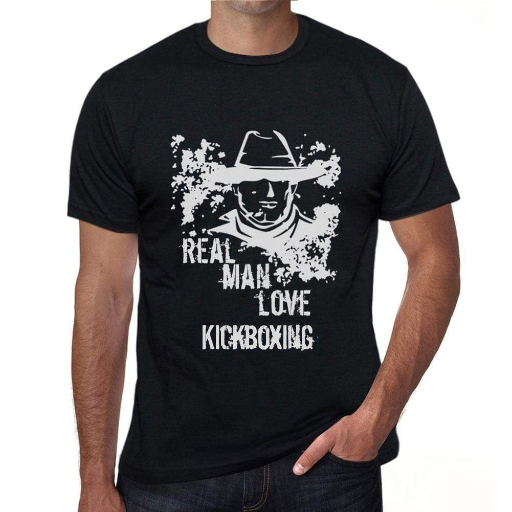 Kickboxing, Real Men Love Kickboxing Mens T shirt Black Birthday Gift 00538 - ULTRABASIC