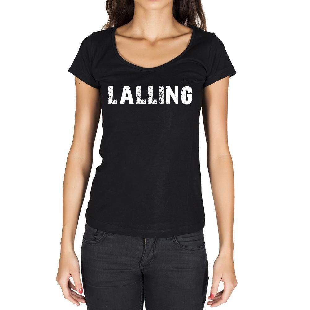 Lalling German Cities Black Womens Short Sleeve Round Neck T-Shirt 00002 - Casual