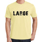 Large Mens Short Sleeve Round Neck T-Shirt 00043 - Yellow / S - Casual
