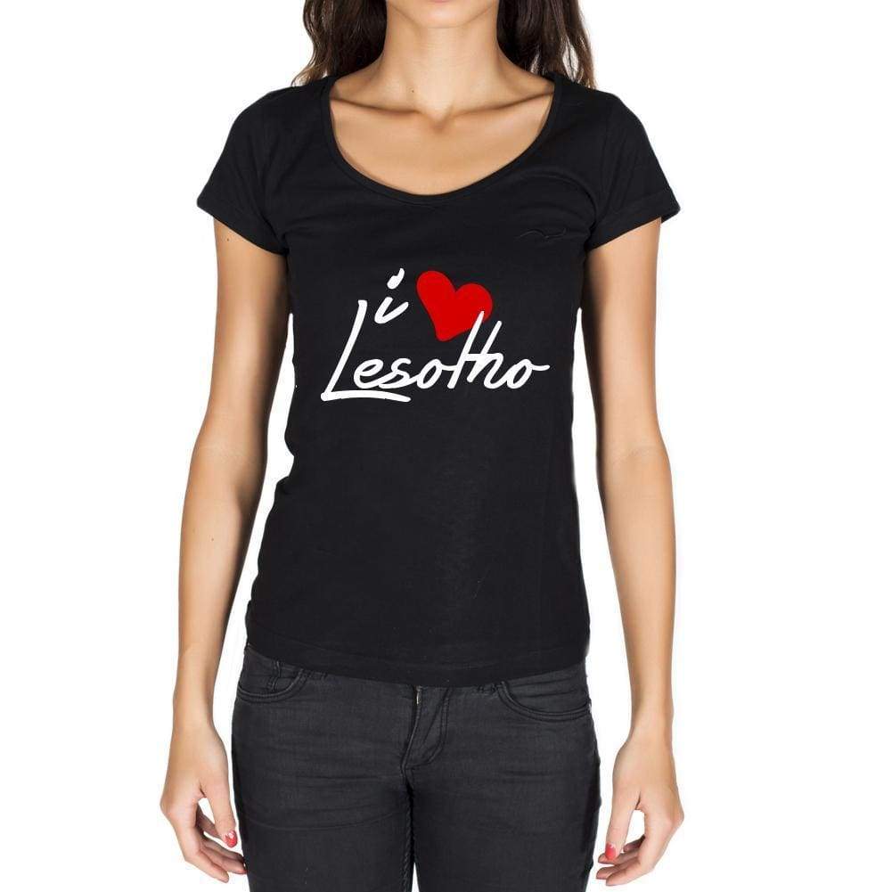 Lesotho Womens Short Sleeve Round Neck T-Shirt - Casual