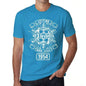 Letting Dreams Sail Since 1954 Mens T-Shirt Blue Birthday Gift 00404 - Blue / Xs - Casual