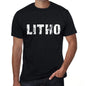 Litho Mens Retro T Shirt Black Birthday Gift 00553 - Black / Xs - Casual