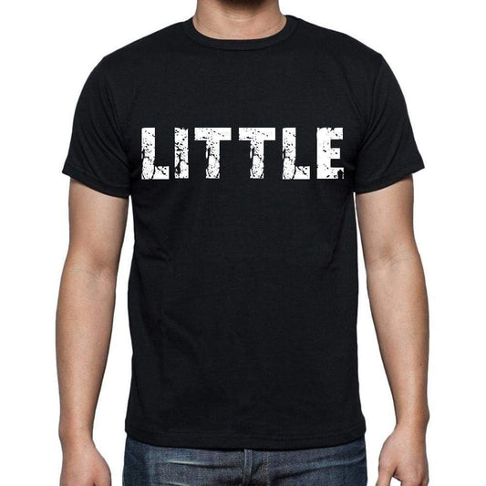 Little Mens Short Sleeve Round Neck T-Shirt Black T-Shirt En