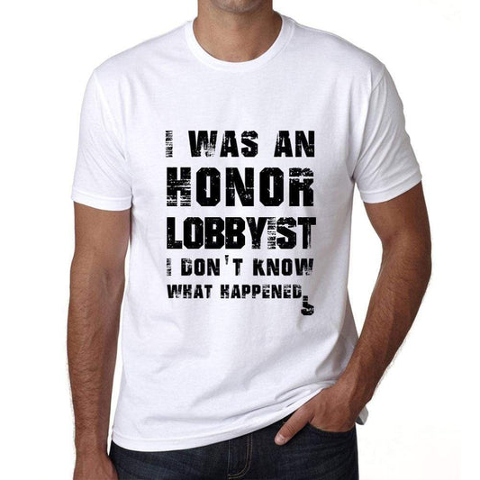 Lobbyist What Happened White Mens Short Sleeve Round Neck T-Shirt 00316 - White / S - Casual
