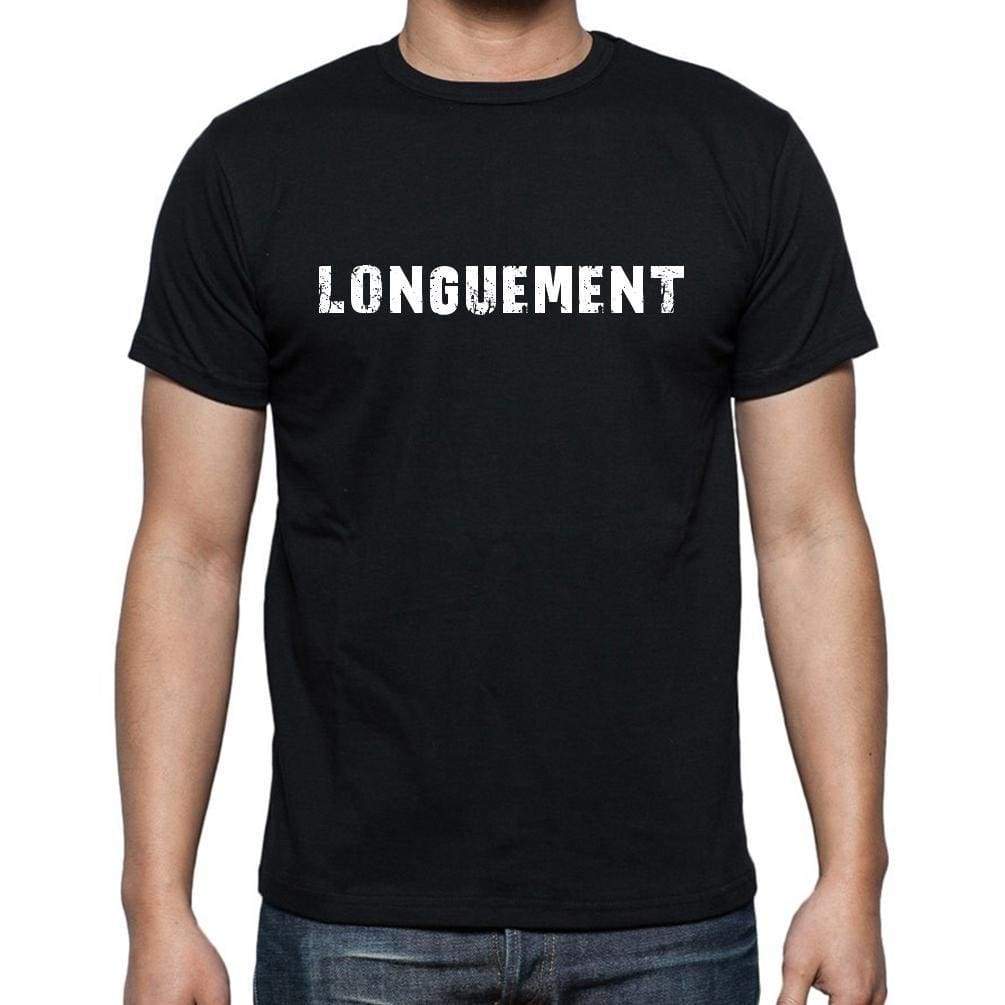 Longuement French Dictionary Mens Short Sleeve Round Neck T-Shirt 00009 - Casual