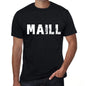 Maill Mens Retro T Shirt Black Birthday Gift 00553 - Black / Xs - Casual