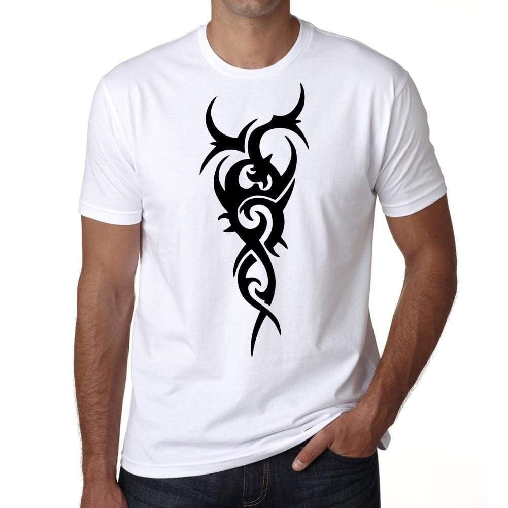 Maori Tribal Tattoo 1 Mens White Tee 100% Cotton 00162