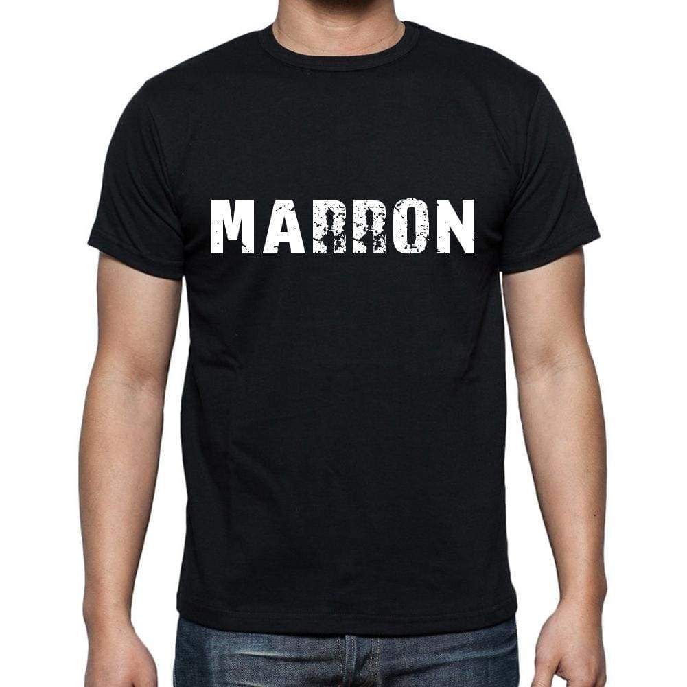 Marron Mens Short Sleeve Round Neck T-Shirt 00004 - Casual