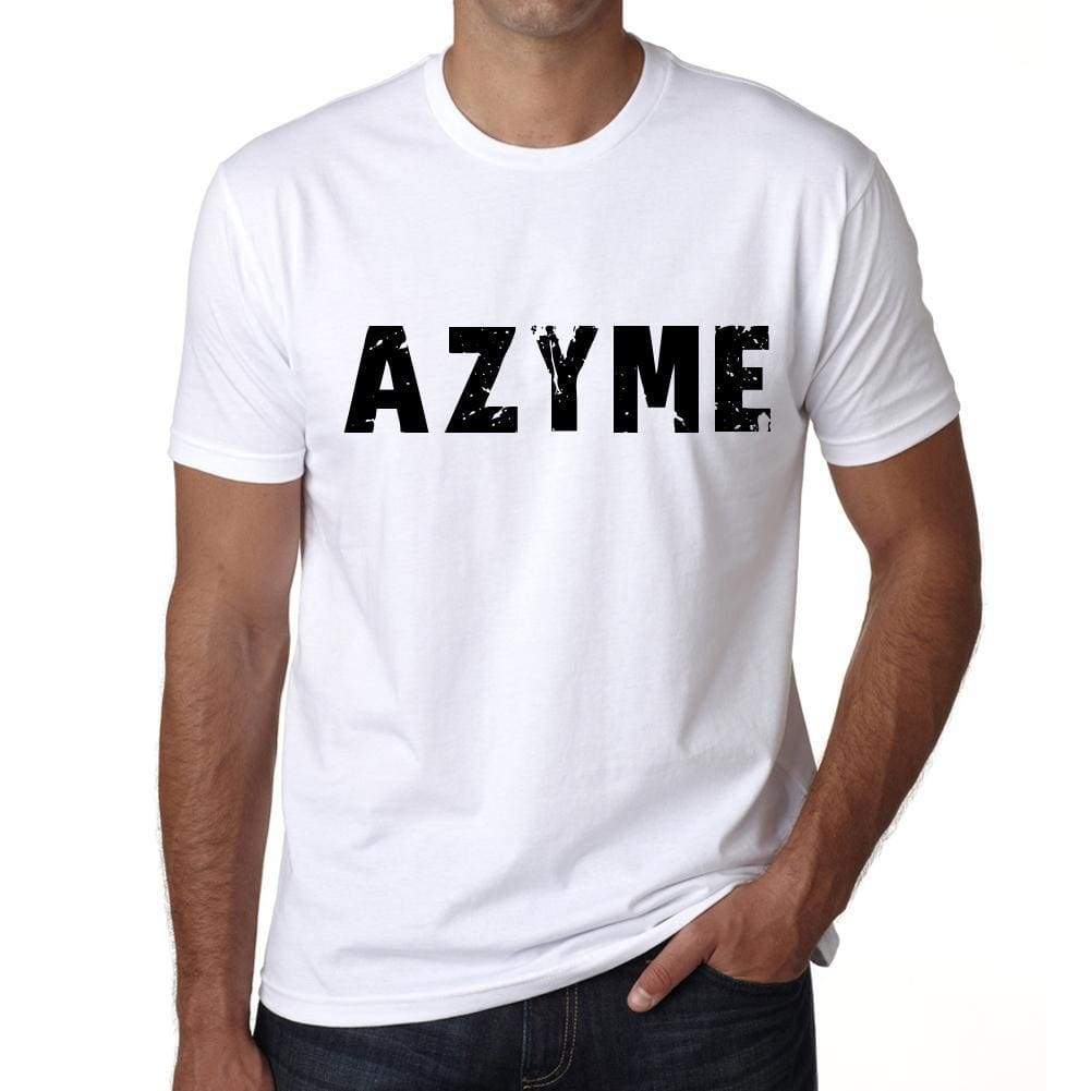 Mens Tee Shirt Vintage T Shirt Azyme X-Small White 00561 - White / Xs - Casual